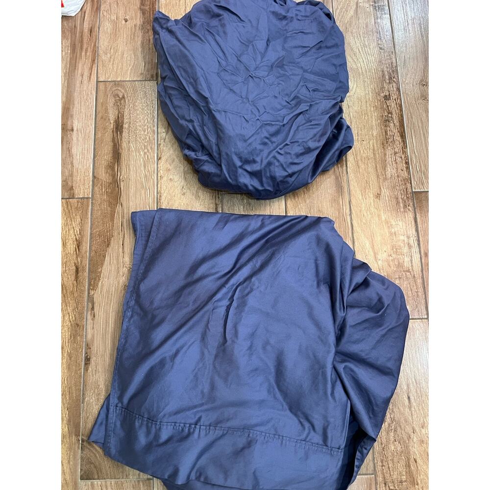 HEARTLAND HOMEGROWN Sheet Set Cotton Full Size 100% Home Grown Cotton Royal Blue